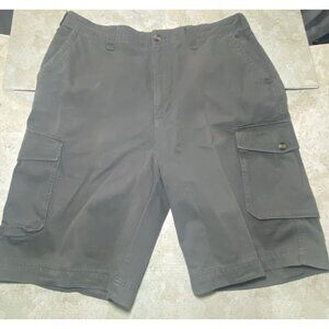 Timberland Mens Cargo Shorts Size 38 Heavyweight Cotton Green Camping Hiking